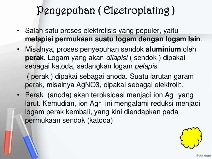Aplikasi Sel Volta Sel Elektrolisis New