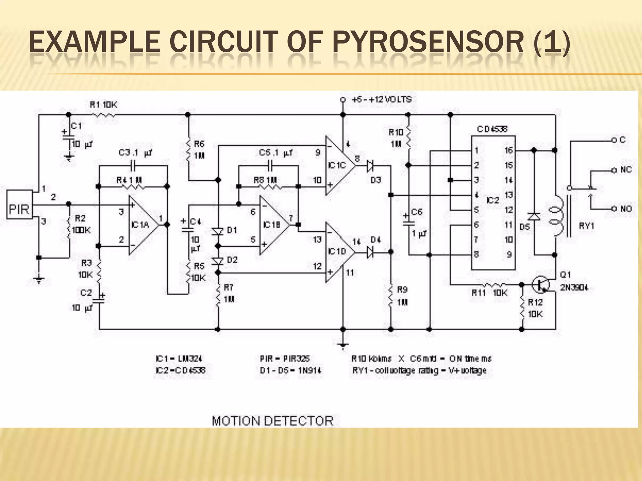 EXAMPLE CIRCUIT OF PYROSENSOR (1)

 