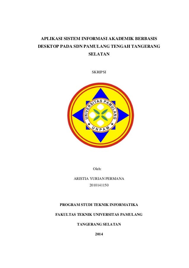 Pdf Aplikasi Manajemen E Skripsi Online Studi Kasus Prodi Sistem Informasi Universitas Islam Indragiri