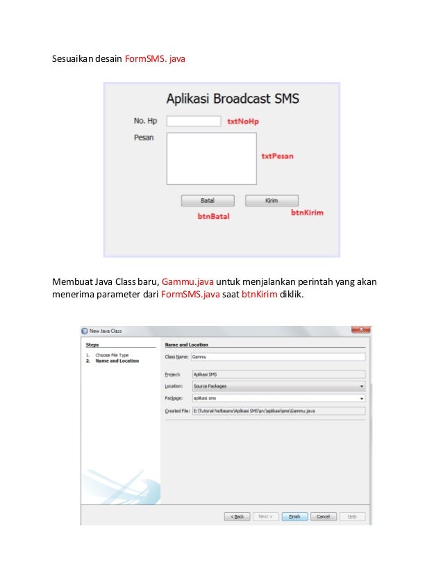 Aplikasi sms sederhana dengan gammu dan java