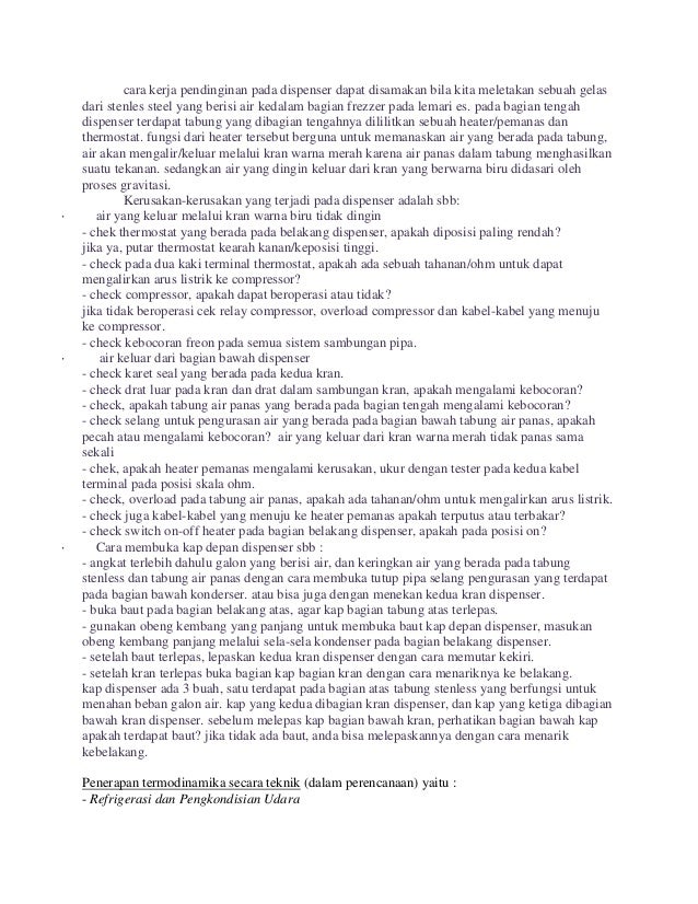 Aplikasi termodinamika