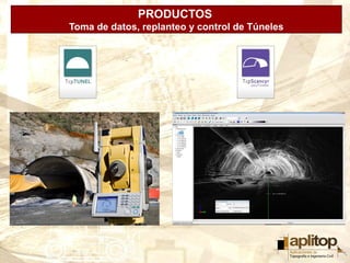 PRODUCTOS
                APLITOP
Toma de datos, replanteo y control de Túneles
 