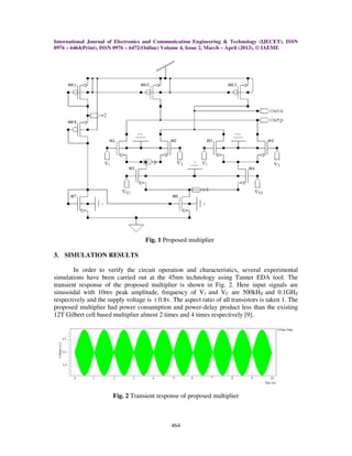 Apllictaions of improved gilbert multiplier 2 | PDF