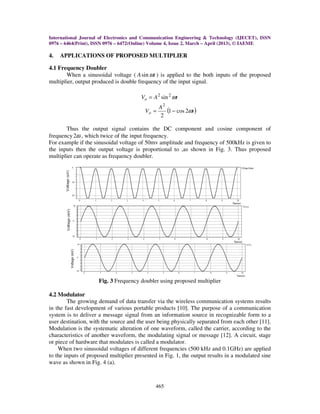 Apllictaions of improved gilbert multiplier 2 | PDF