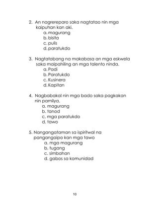 Grade 2 Araling Panlipunan Bikol Lm