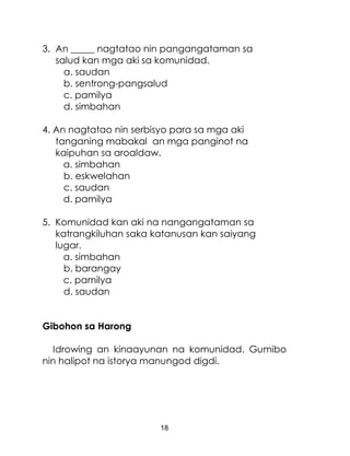 Grade 2 Araling Panlipunan Bikol Lm