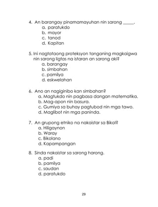 Grade 2 Araling Panlipunan Bikol Lm
