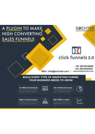 A plugin to make high converting sales funnels  Clickfunnels 2.0 - Keepfunnels