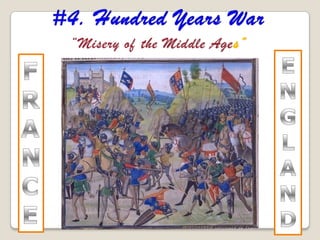 France-Capetian Dynasty987-1328Development of representative gov’tPhilip II(1180-1223)—he was, Philip AugustusBailiffsFrench attempts at Beginning to establish a democratic tradition!Louis IX(grandson of Philip II)-1226-1270Created a French appeals courtPhilip IV(1285-1314)Adds Third Estate to the Estates-General(Frenh Parliament)