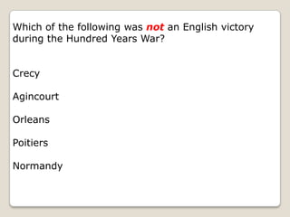 Salic law—exclusion of women(6th C law maintained until 1789!) 