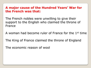 What happened from here??Economic conflictsDuchy of Aquitaine