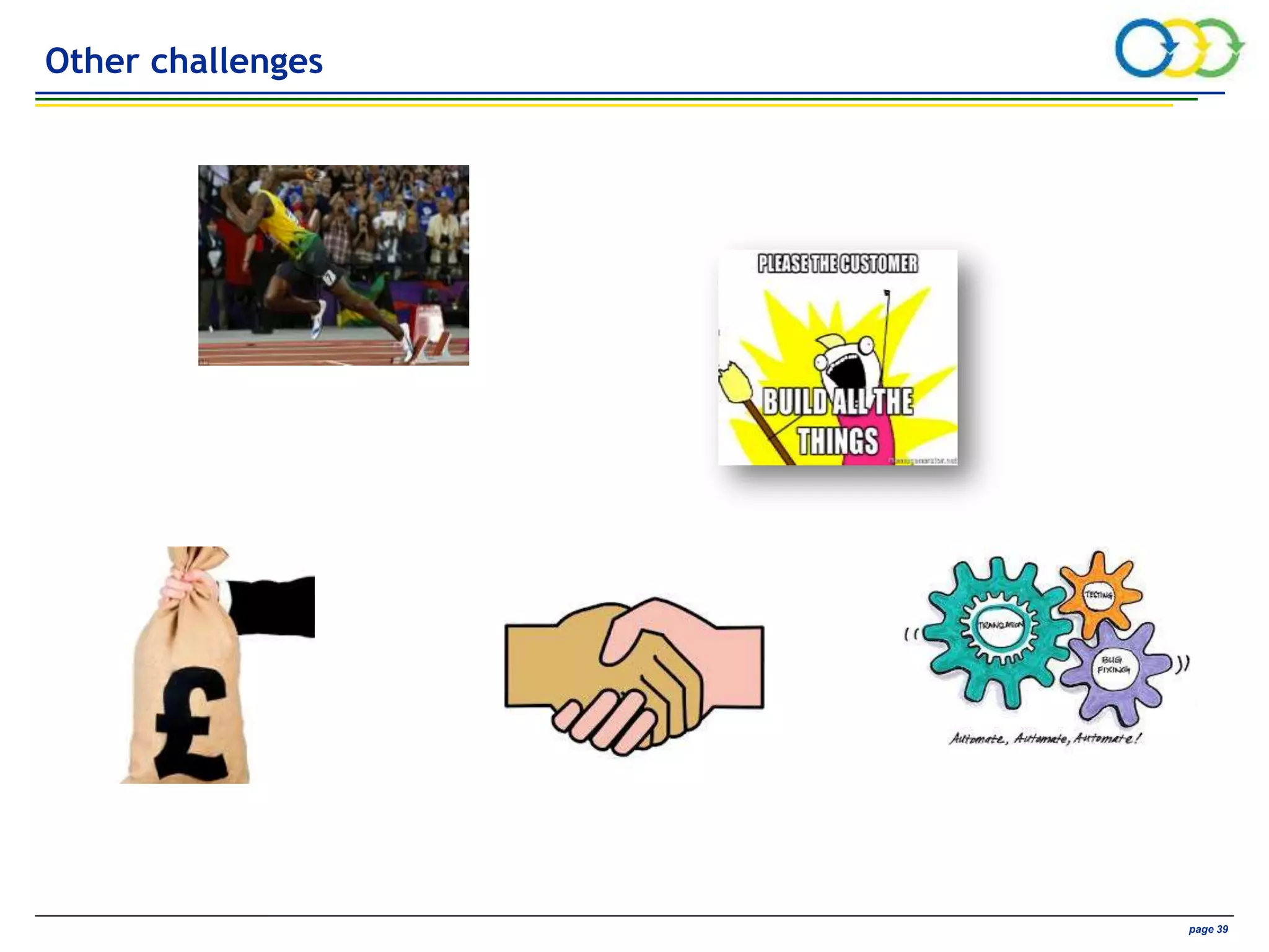AVIVA CONFIDENTIAL page 39
Other challenges
 