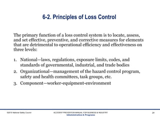 Lost Control Management National Safety Council -Safety management | PPT
