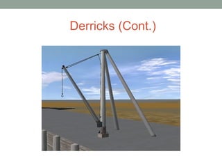 Derricks (Cont.)
 