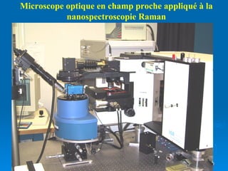 Microscope optique en champ proche appliqué à la nanospectroscopie Raman 