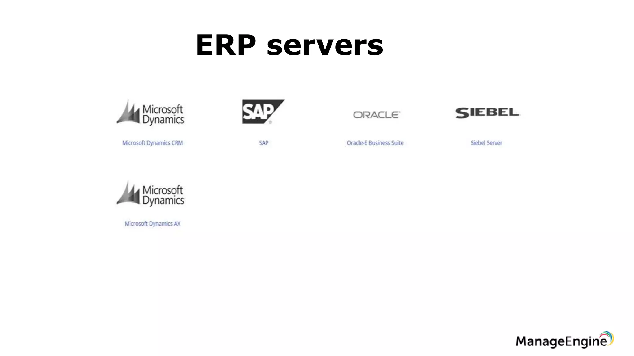 ERP servers
 