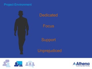 Project Environment
Dedicated
Focus
Support
Unprejudiced
 