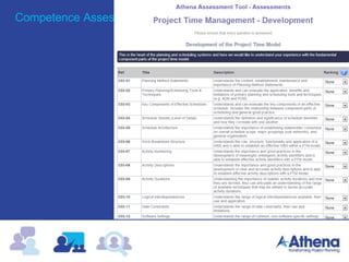 Competence Assessment
 