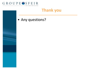 Thank you Any questions? 