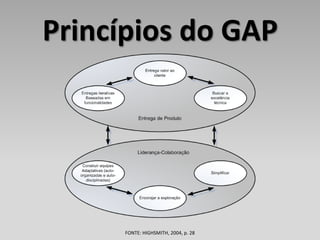 Princípios do GAP




     FONTE: HIGHSMITH, 2004, p. 28
 