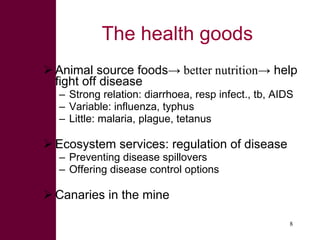 Livestock and human health: The good, the bad, the gaps