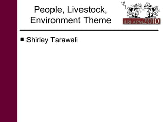 Livestock goods and bads: Perspectives from ILRI research