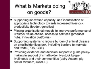 Livestock goods and bads: Perspectives from ILRI research