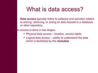 Data management: expose, preserve, protect