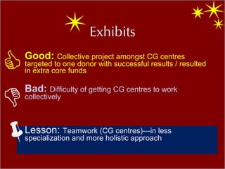 ILRI Partnerships and Communications: The Goods and the bads