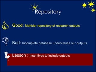 ILRI Partnerships and Communications: The Goods and the bads