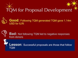 ILRI Partnerships and Communications: The Goods and the bads