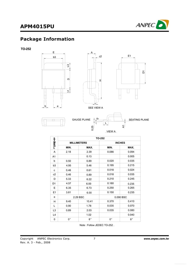 APM4410KC-TRL ANPEC CIRCUIT Intégré Canal N Mise En Valeur Mode Mosfet - Foto 9