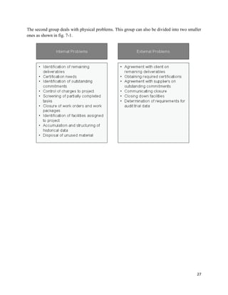 27
The second group deals with physical problems. This group can also be divided into two smaller
ones as shown in fig. 7-1.
 