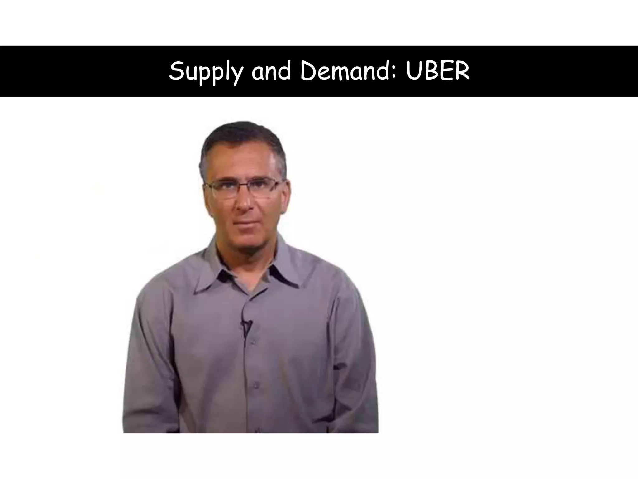 Supply and Demand: UBER
 