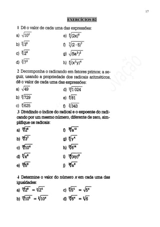 17

EXERCÍCIOS B2
 