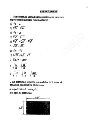 32

EXERCÍCIOS B6
 