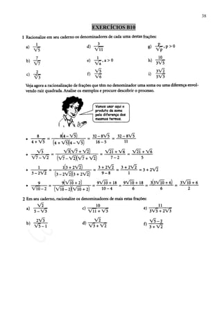 38

EXERCÍCIOS B10
 