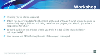 Lessons learned on managing BIM at different stages of implementation