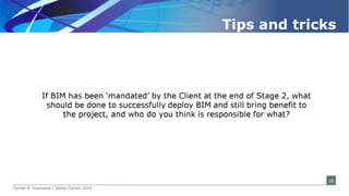 Lessons learned on managing BIM at different stages of implementation