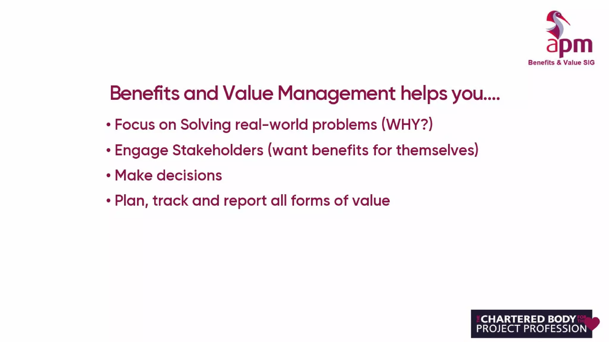 Introduction to Benefits Realisation Management