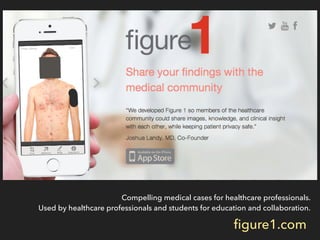 ﬁgure1.com
Compelling medical cases for healthcare professionals.
Used by healthcare professionals and students for education and collaboration.
 