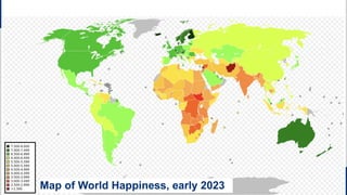 Map of World Happiness, early 2023
 