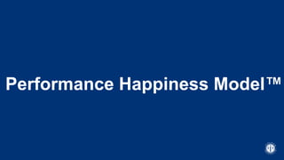 Performance Happiness Model™
 