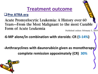 Atra Rash Acute Promyelocytic Leukaemia | PPTX