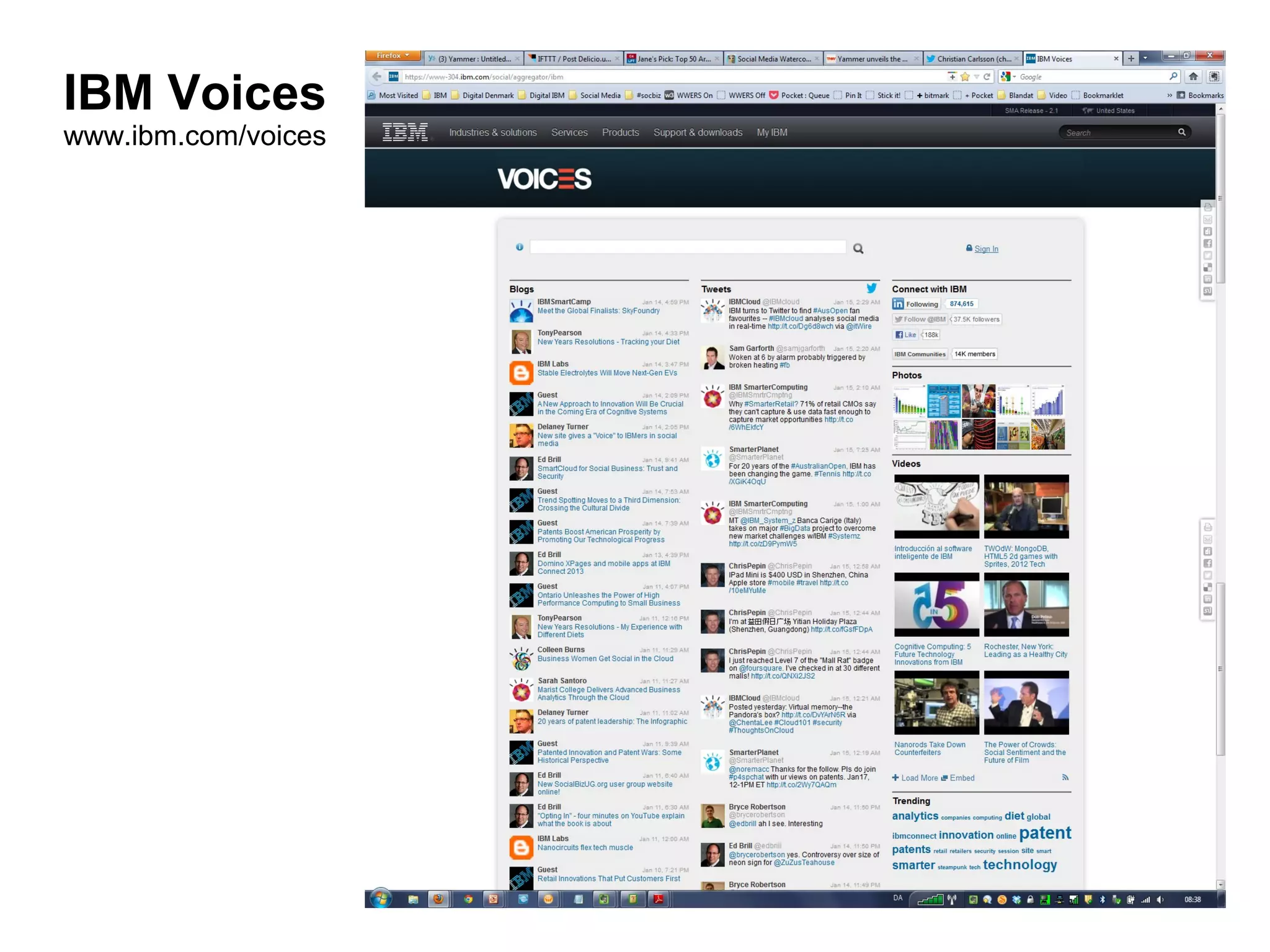 IBM Voices
www.ibm.com/voices
 