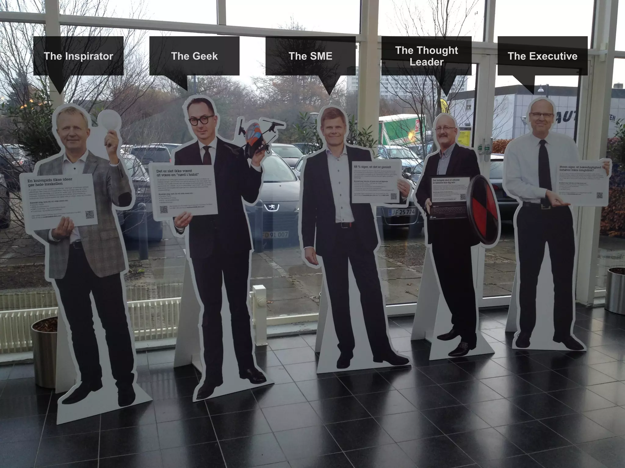 The Thought
The Inspirator   The Geek   The SME                 The Executive
                                        Leader
 