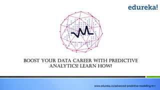 www.edureka.co/advanced-predictive-modelling-in-r
Boost your data Career with predictive
analytics! Learn How?
 