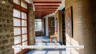 Three natural materials & traditional techniques come together to create a contemporary look
 