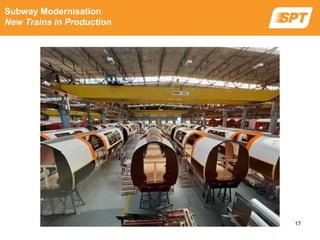 Subway Modernisation
New Trains in Production
17
 