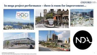 In mega project performance – there is room for improvement…
5
CONFIDENTIAL & PROPRIETARY
Any use of this material without specific permission of Oxford Global Projects is strictly prohibited
 